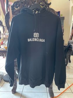 Balenciaga BB Pixel Hoodie — Black