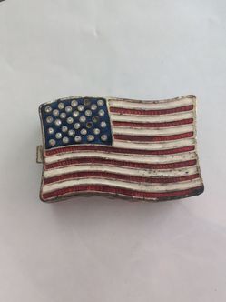 Usa flag trinket box