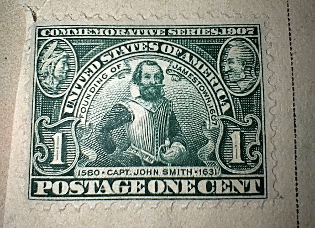 U.S. Postage Stamps Commemorative Set Of Jamestown Exposition 3 Stamp Set