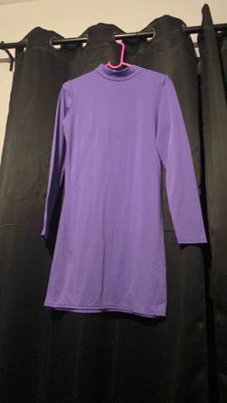 Purple long sleeve dress