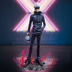 Jujutsu Kaisen Satoru Gojo Resin Statue  2Heads H34cm Anime