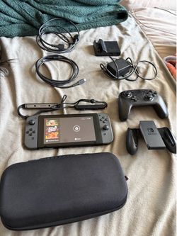 LED Switch with case and Pro controller.
