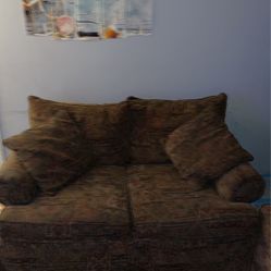 Couch And Love Seat With Pillows