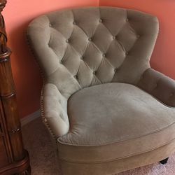 Light Green Velour Chair 