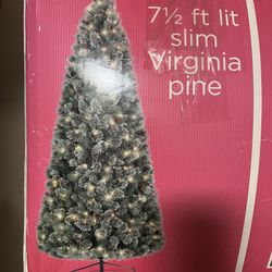 Free Used Pre-Lit Christmas Tree (Some Lights Don’t Work)