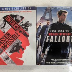 Mission Impossible 5 Movie Collection + Fallout Blu-ray