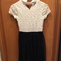 Girls Fancy Dress Size 12 Lace And Black Tutu 