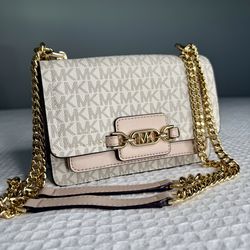 MICHAEL KORS HEATHER CROSSBODY BAG IN SIGNATURE CANVAS