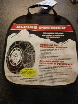 ALPINE PREMIER TIRE CHAINS BRAND NEW NEVER USED 65 BUCKS