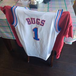 Looney Tunes Tunes Squad Basketball Jersey Size Small Bugs 1