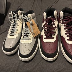 Nike Gray + White New With Ticket On, Burgundy Used 1 Time Like New