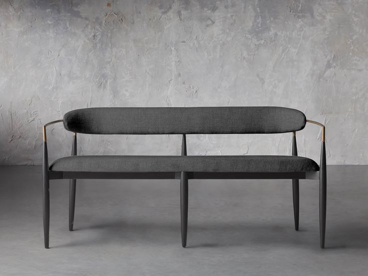 Jagger Dining Bench Downy Charcoal Arhaus (free delivery)