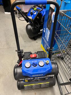 Kobalt QUIET TECH 4.3-Gallon Portable Electric 150 PS Twin stack Air Compressor
