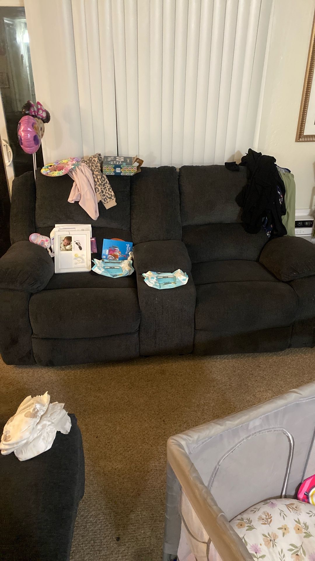 She was double side, recliner couch