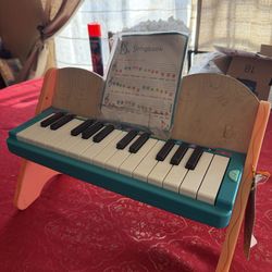 Wooden toy piano
