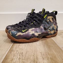 NIKE AIR FOAMPOSITE PRO PRM LE CAMO MENS...SZ 10...USED 1X IN BOX