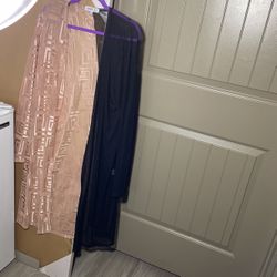 Used- 2X- Nude & Black Sheer Robe w/Fendi Resemblance 