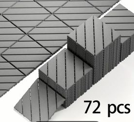 72pcs Interlocking Deck Tiles 12” x 12” Patio Deck Tiles waterproof 