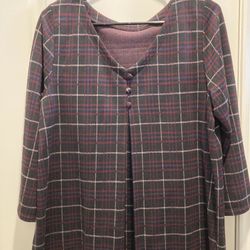 Plaid Blouse