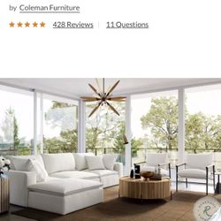 Cali Pearl Performance Fabric Modular Sectional