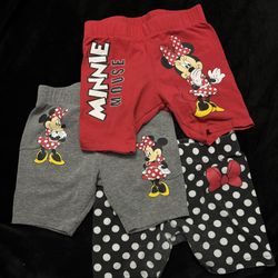 Toddler Girl Minnie Mouse Shorts Set 