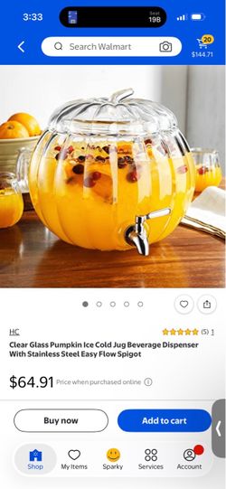 Pumpkin drink dispenser X2