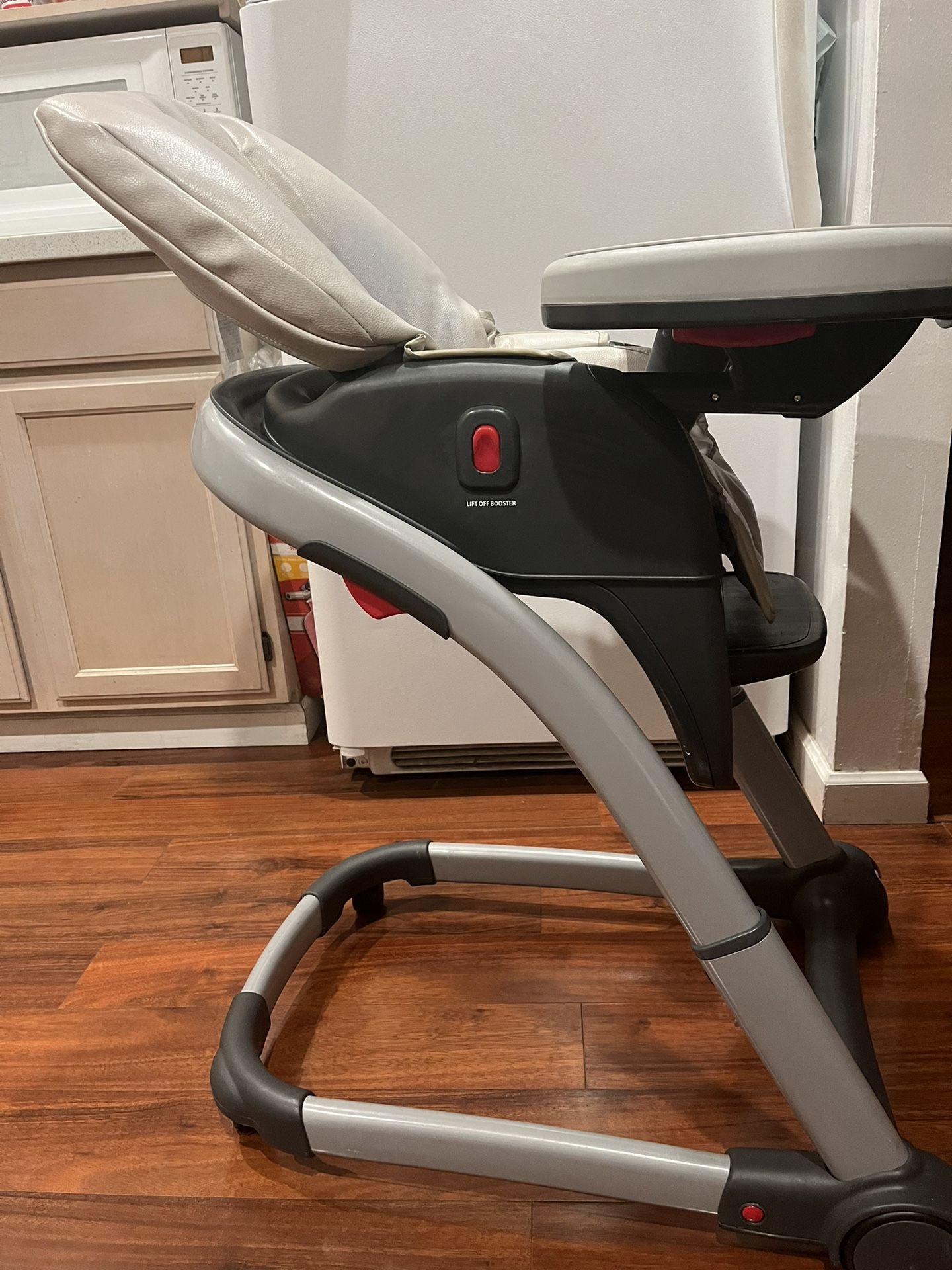 High Chair, Adjustable Height, With Wheels