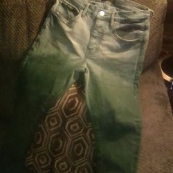 Green Purple Jeans Size 30 30