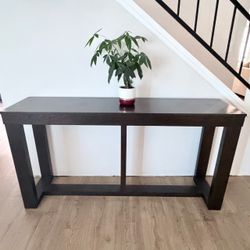 Dark Wood Console Table