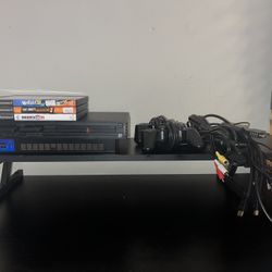 PS2/ Two controllers/ 3 8GB memory cards/ PS2 to HDMI Converter