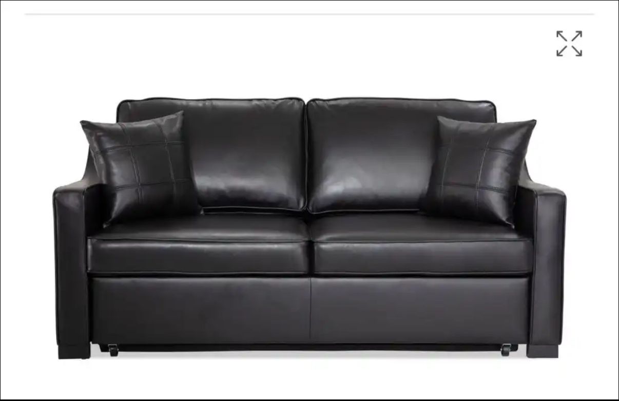 Black Leather Sofa