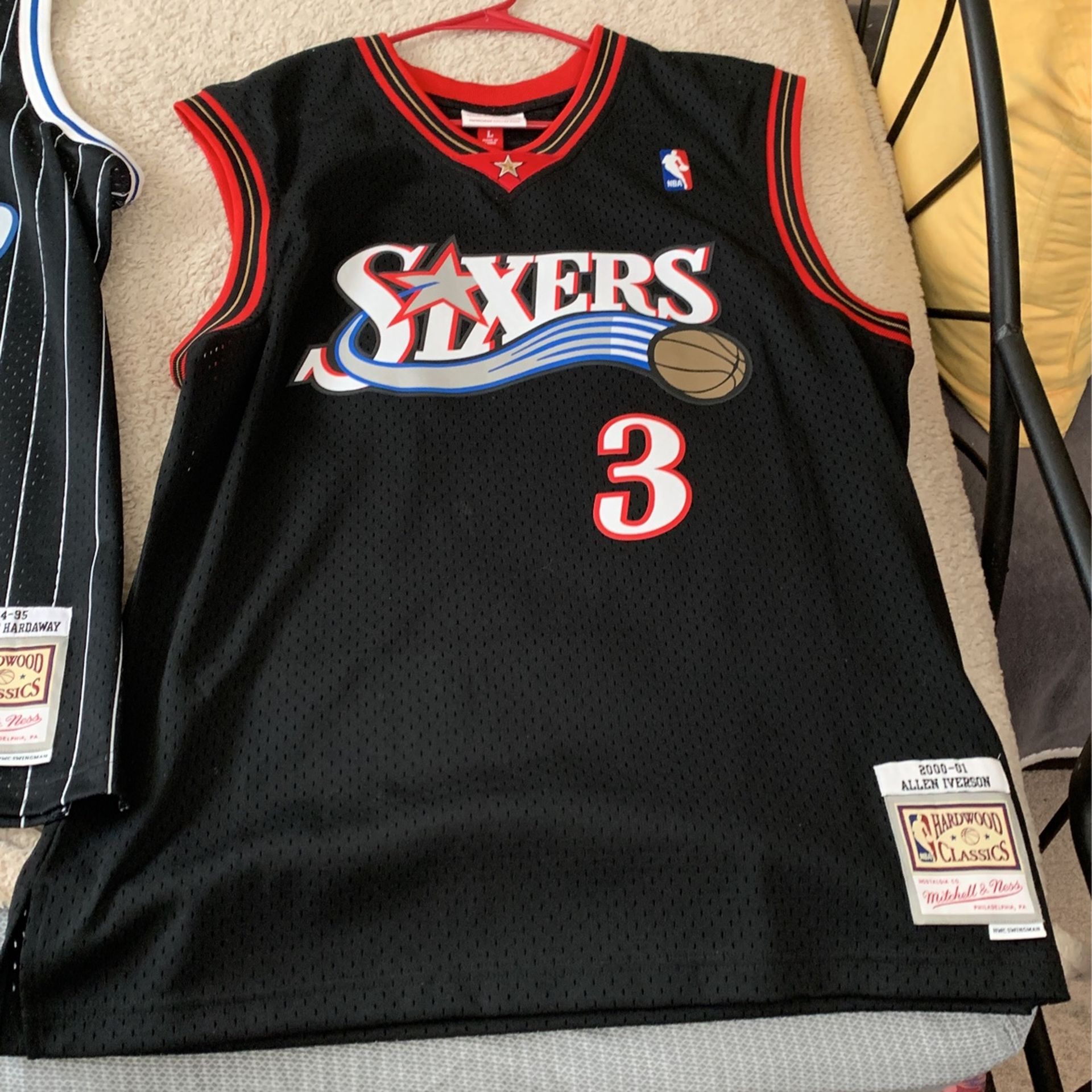 Official Mitchell An Ness Allen Iverson penny Hardaway jerseys hundred dollars each