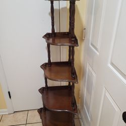 1980s Italian Corner Shelf