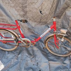  Rare picnic italy red folding bicycle