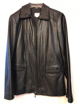 Women’s Lamp Skin Genuine Leather Jacket Size M 8/10