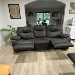 Two Recliner couches furniture