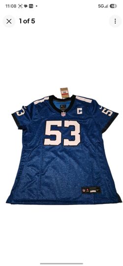 Womens Nike NFL Indianapolis Colts Leonard #53 Blue/Black/White Jersey Size L