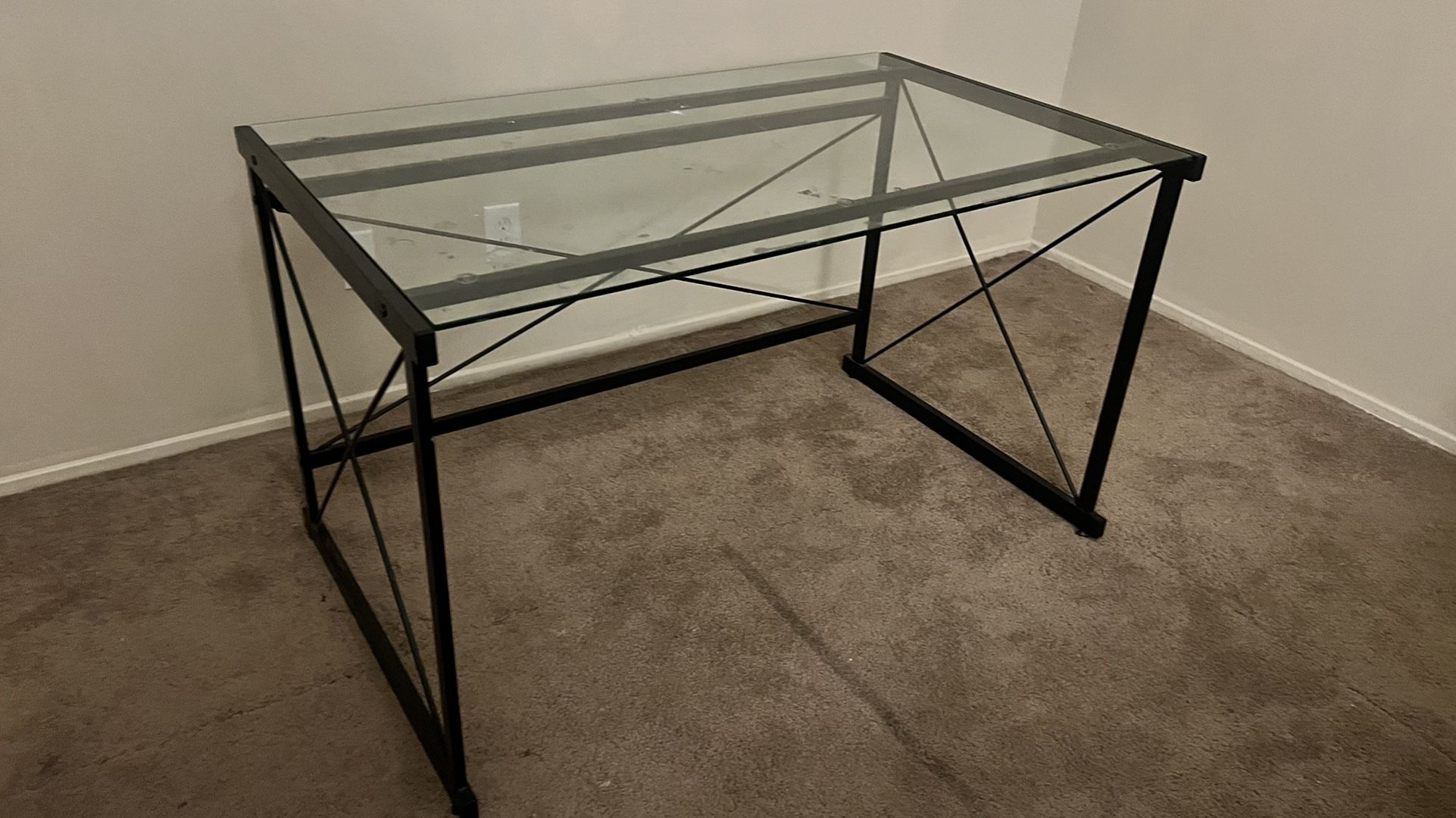 Glass desk
