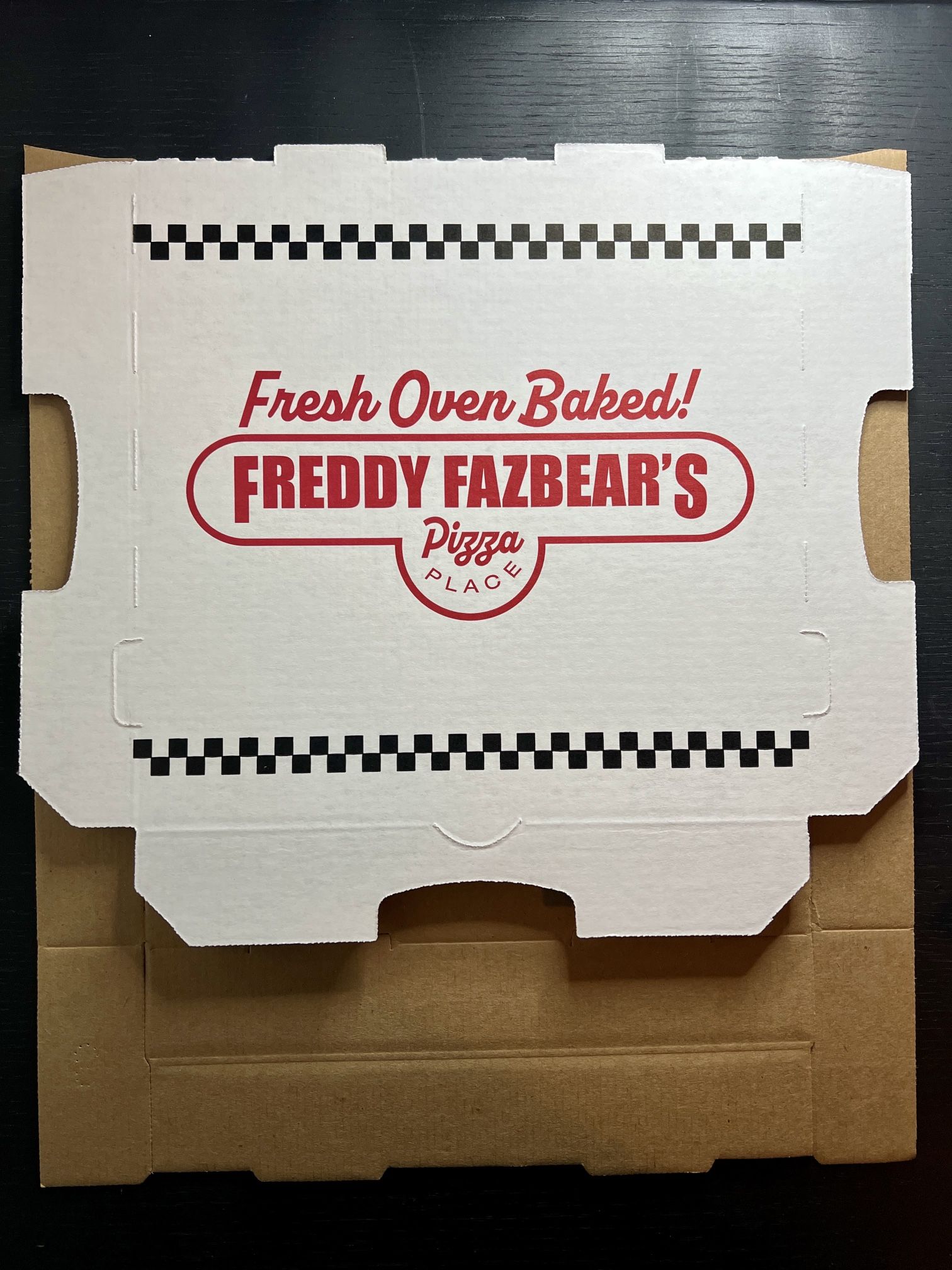 Freddy Fazbear’s - FNAF - Unfolded Pizza Box - San Diego Comic Con 25