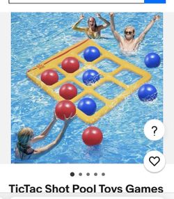 Tic Tac Shot Pool Toy Game- inflatable