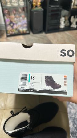 Black Sonoma ankle boots for little girls/toddler Size 13