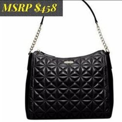 Kate Spade Black Quilted Leather Handbag