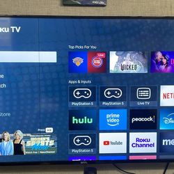 50 Inch 4K Roku Smart Tv 