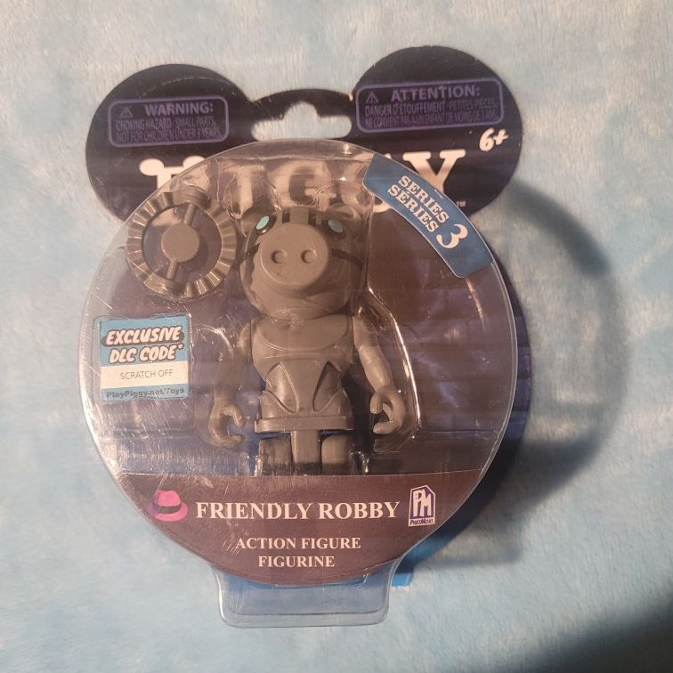 PIGGY - Friendly Robby Action Figure (3.5 Buildable Toy, Series 3)  [Includes DLC]