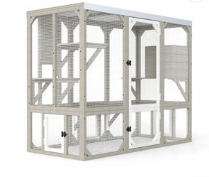 Medium Walk-In Catio Enclosure with Window Access-PET78