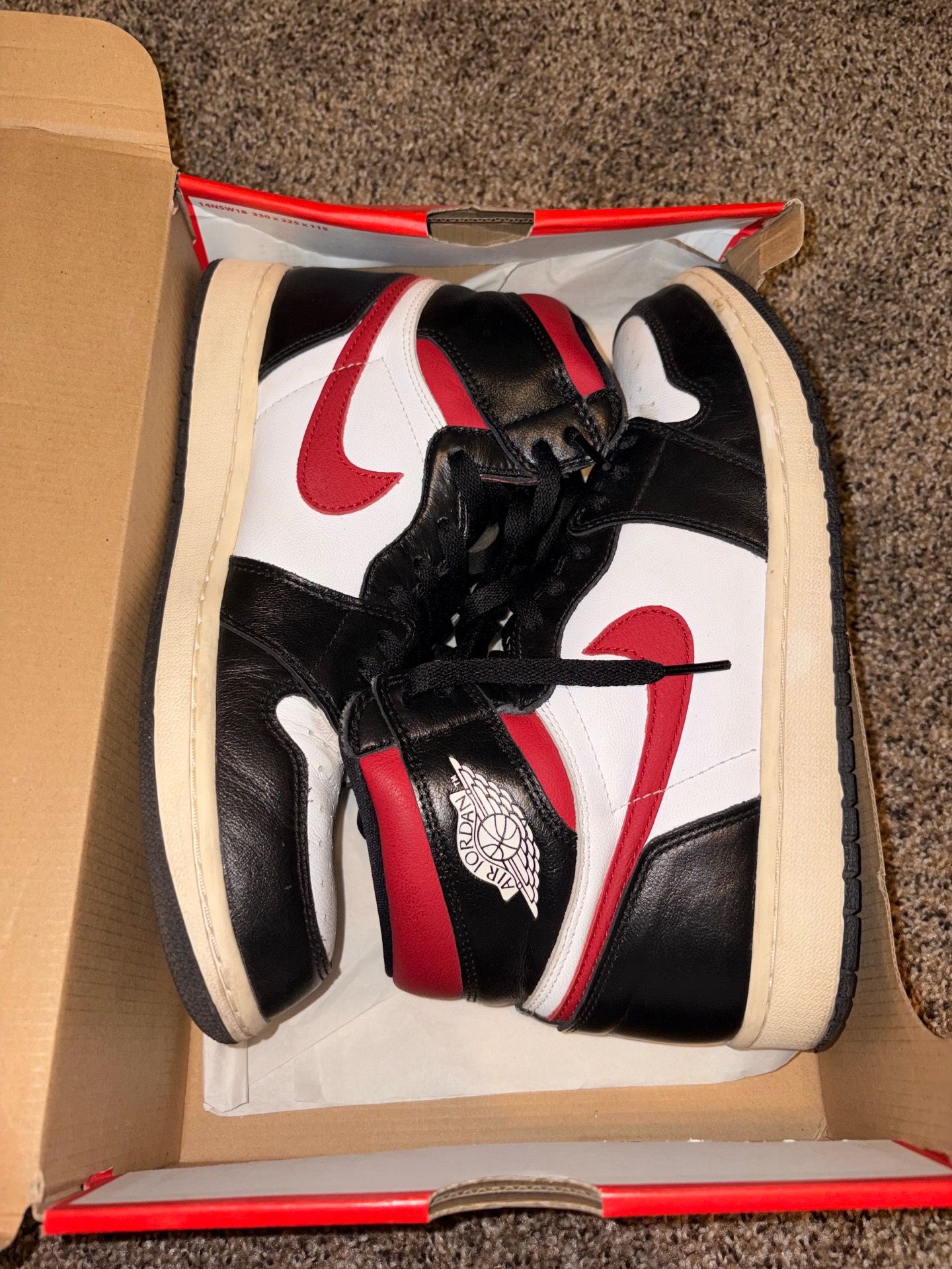 Air Jordan 1 Gym Red 2019 Size 10
