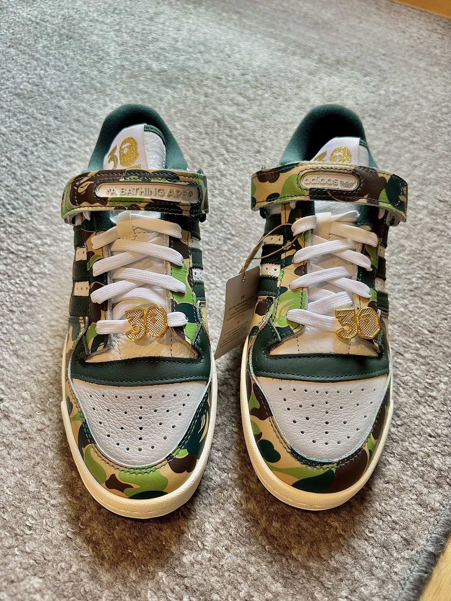 BAPE x Adidas Forum Low 84 '30th Anniversary - Men’s Size 8.5