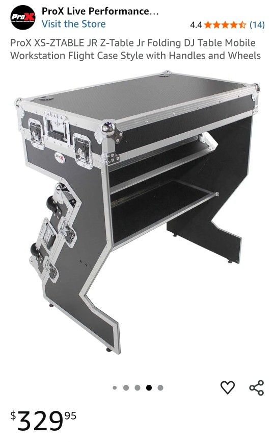 ProX XS-ZTABLE JR Z-Table Folding DJ