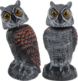 New Fake Owl Decoys  figurine sculpture bird patio garden