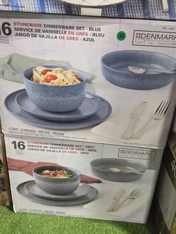 Denmark 16 pc stoneware dinner set